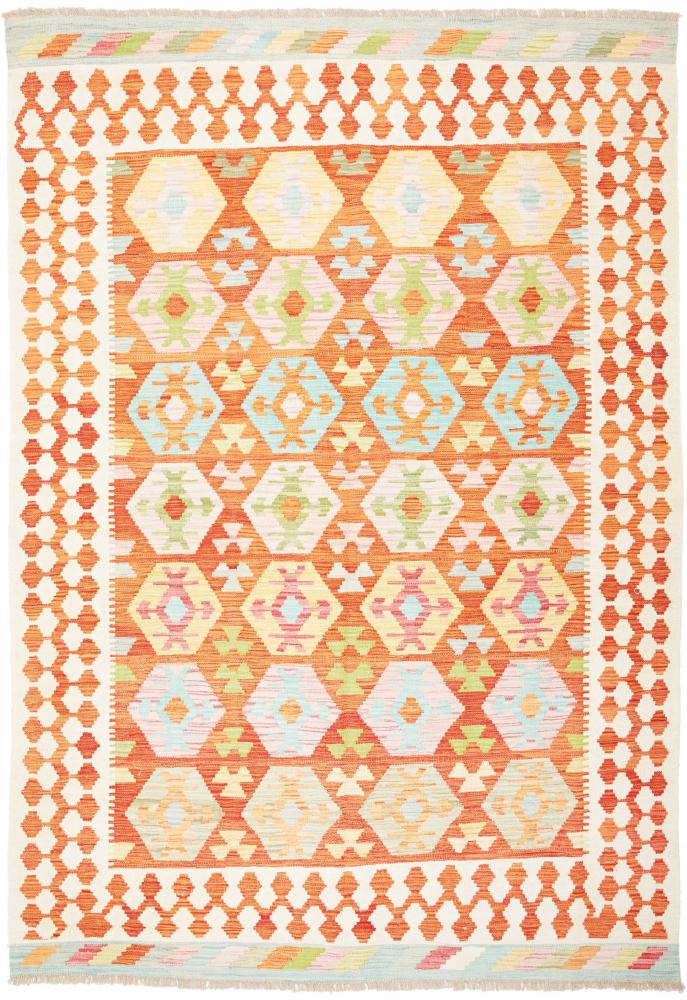 Afghanska mattan Kilim  Afghan 241x168 241x168, Persisk matta handvävd 