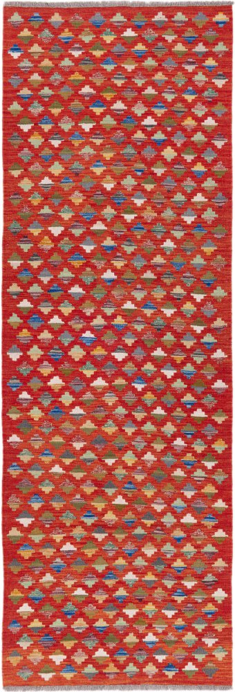 Afghansk tæppe Kelim Afghan 244x81 244x81, Persisk tæppe Håndvævet