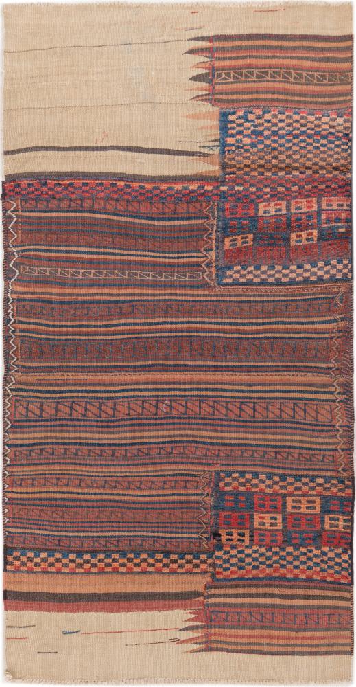 Covor persan Chilim Fars Mafresh Vechi 193x98 193x98, Covor persan Lucrate de mână