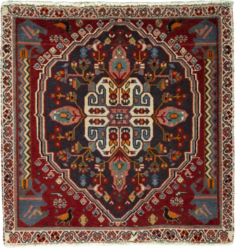 Tappeto persiano Shiraz 62x62 62x62, Tappeto persiano Annodato a mano