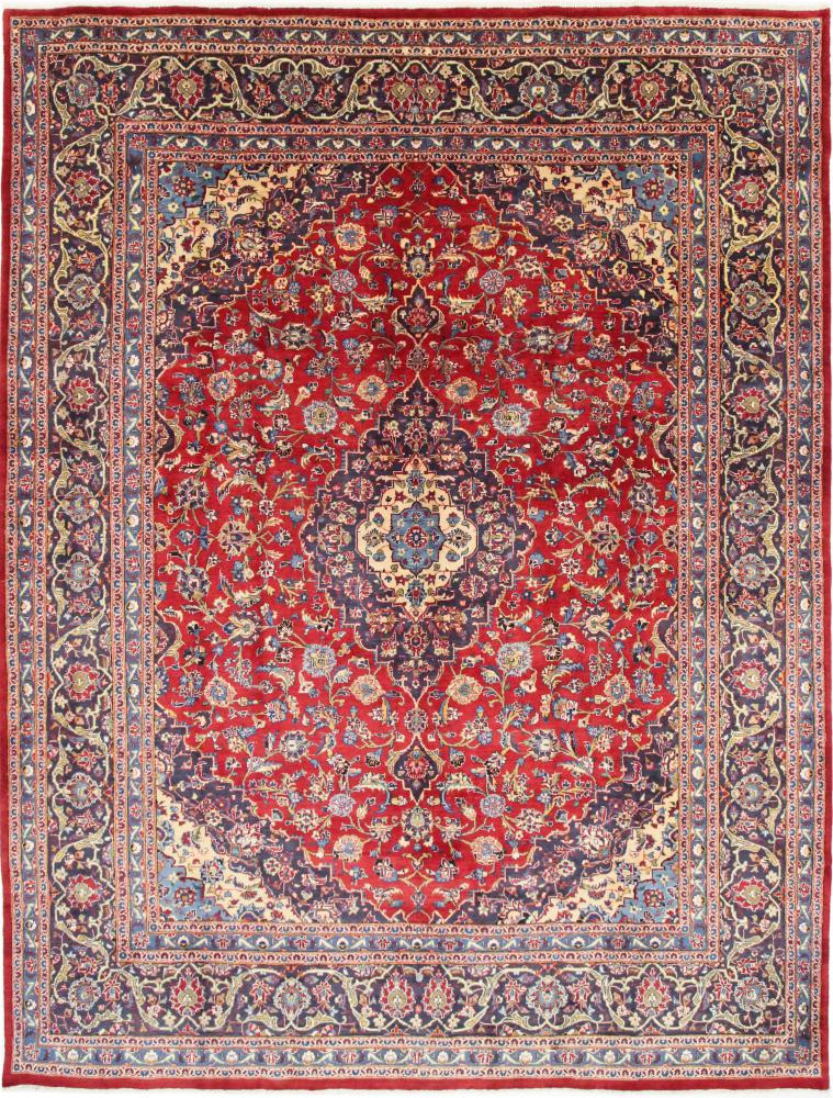 Persisk tæppe Mashhad 366x299 366x299, Persisk tæppe Knyttet i hånden