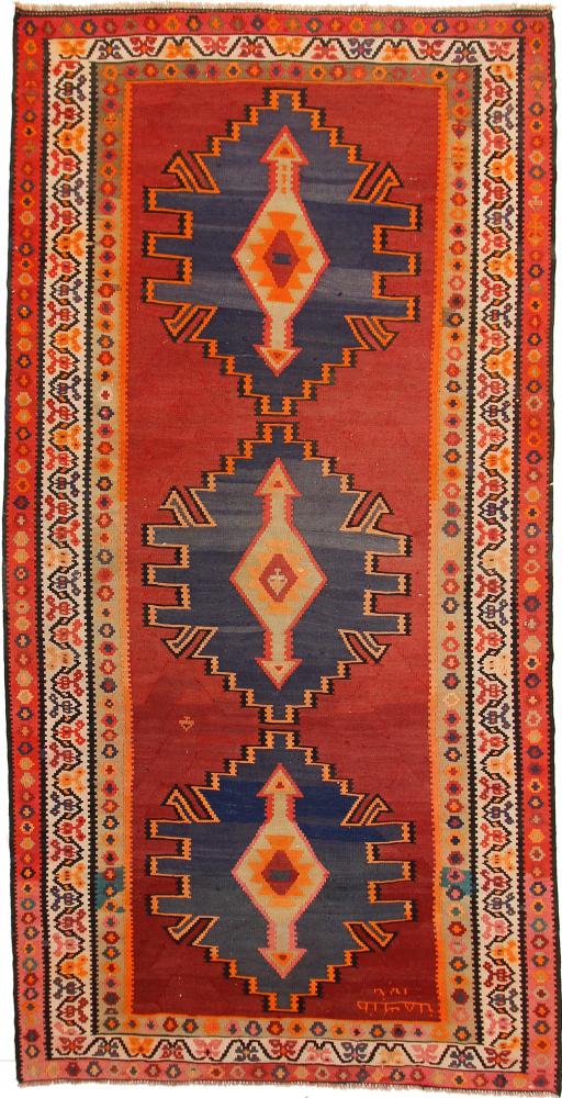 Tapete persa Kilim Fars Azerbaijan Antigo 341x174 341x174, Tapete persa Tecido à mão