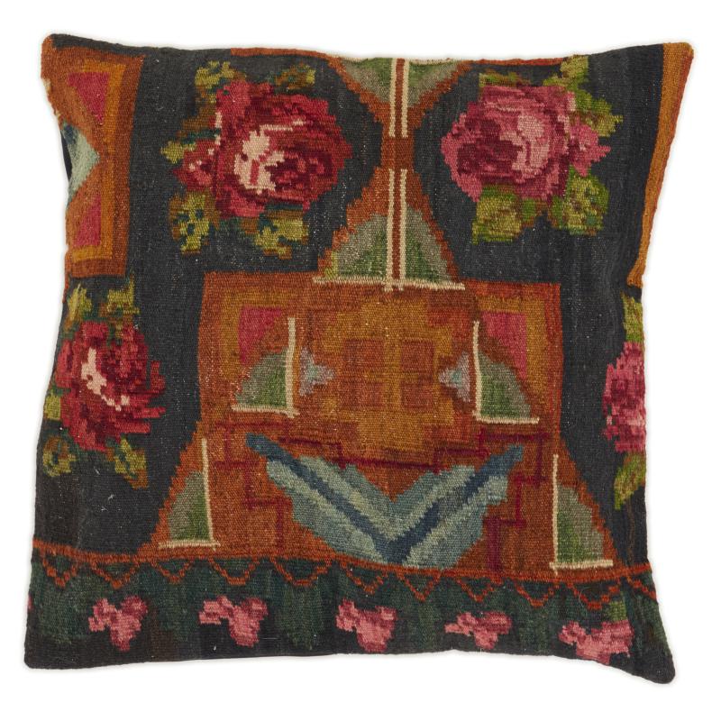 Indisk matta Kilim Rosen Kissen 66x66 66x66, Persisk matta handvävd 