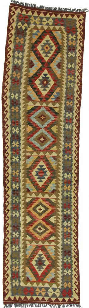 Tapete afegão Kilim Afegão 301x78 301x78, Tapete persa Tecido à mão