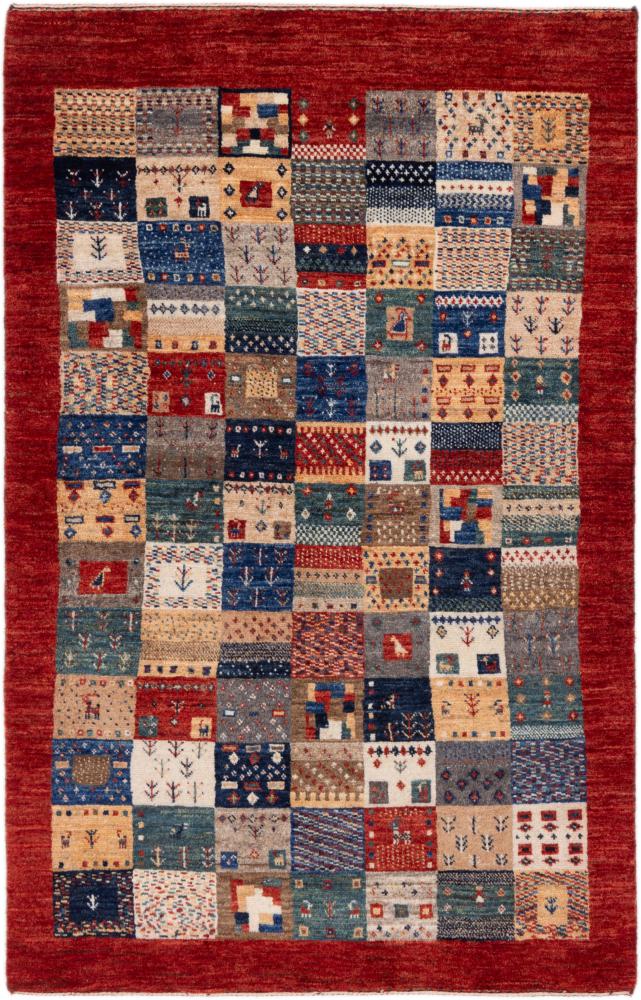 Alfombra persa Persia Gabbeh Loribaft Nowbaft 151x96 151x96, Alfombra persa Anudado a mano