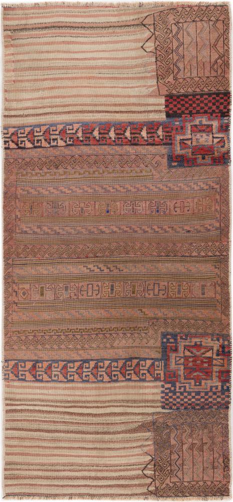 Covor persan Chilim Fars Mafresh Vechi 198x93 198x93, Covor persan Lucrate de mână