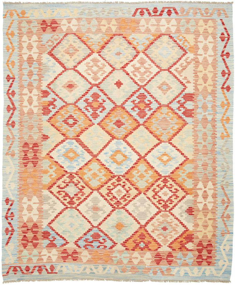 Tapete afegão Kilim Afegão 199x164 199x164, Tapete persa Tecido à mão