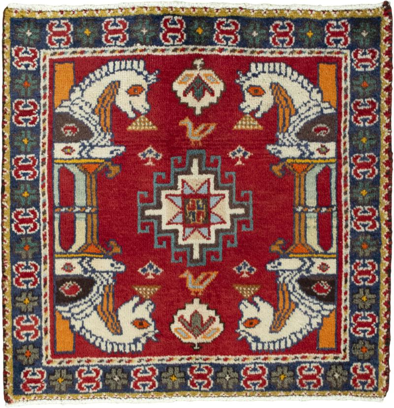 Persian Rug Shiraz 64x67 64x67, Persian Rug Knotted by hand
