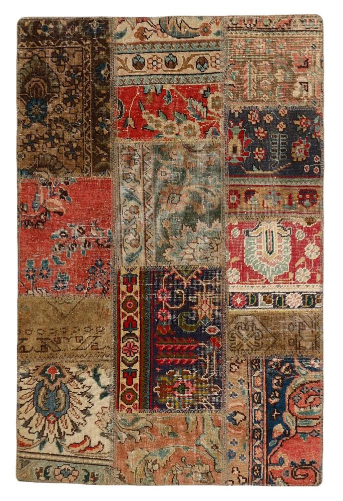 Tapete persa Patchwork 122x79 122x79, Tapete persa Atado à mão