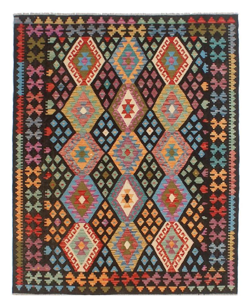 Afghan rug Kilim Afghan 7'10"x5'10" 7'10"x5'10", Persian Rug Woven by hand