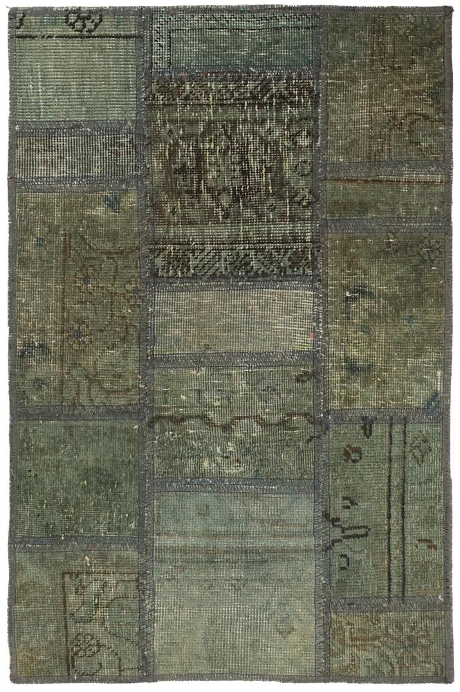 Perzisch tapijt Patchwork 93x63 93x63, Perzisch tapijt Handgeknoopte