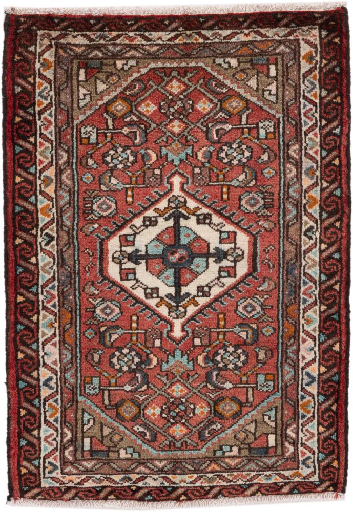 Tapis persan Hamadan 96x69 96x69, Tapis persan Noué à la main
