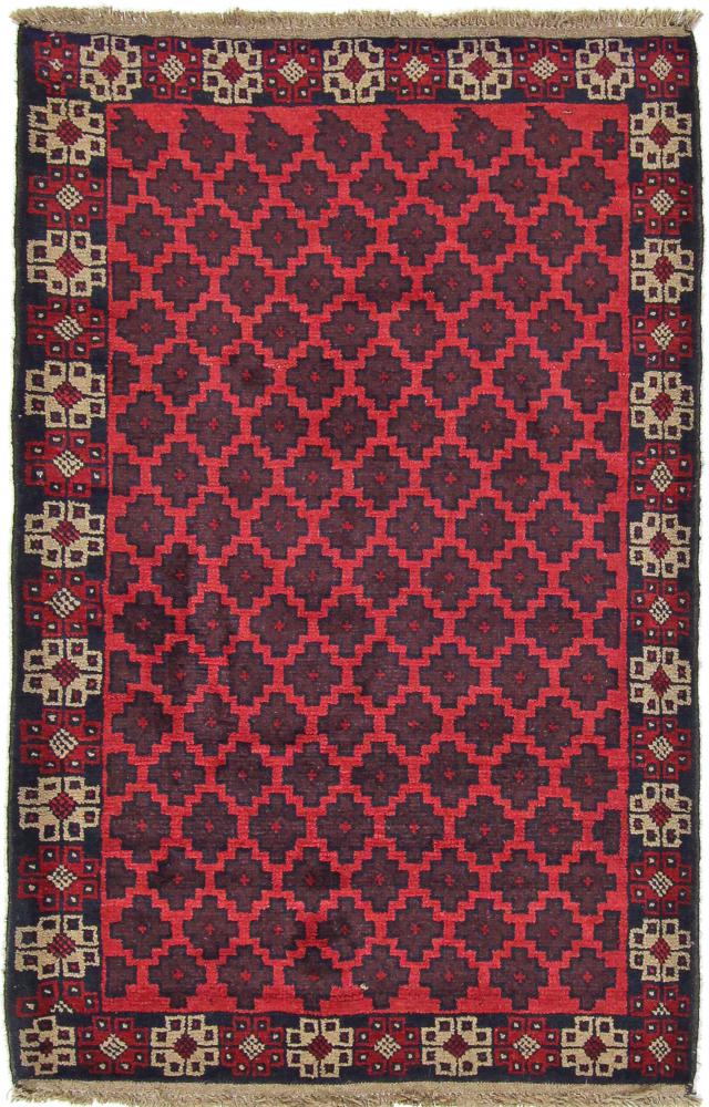 Afghansk tæppe Beluch 136x81 136x81, Persisk tæppe Knyttet i hånden