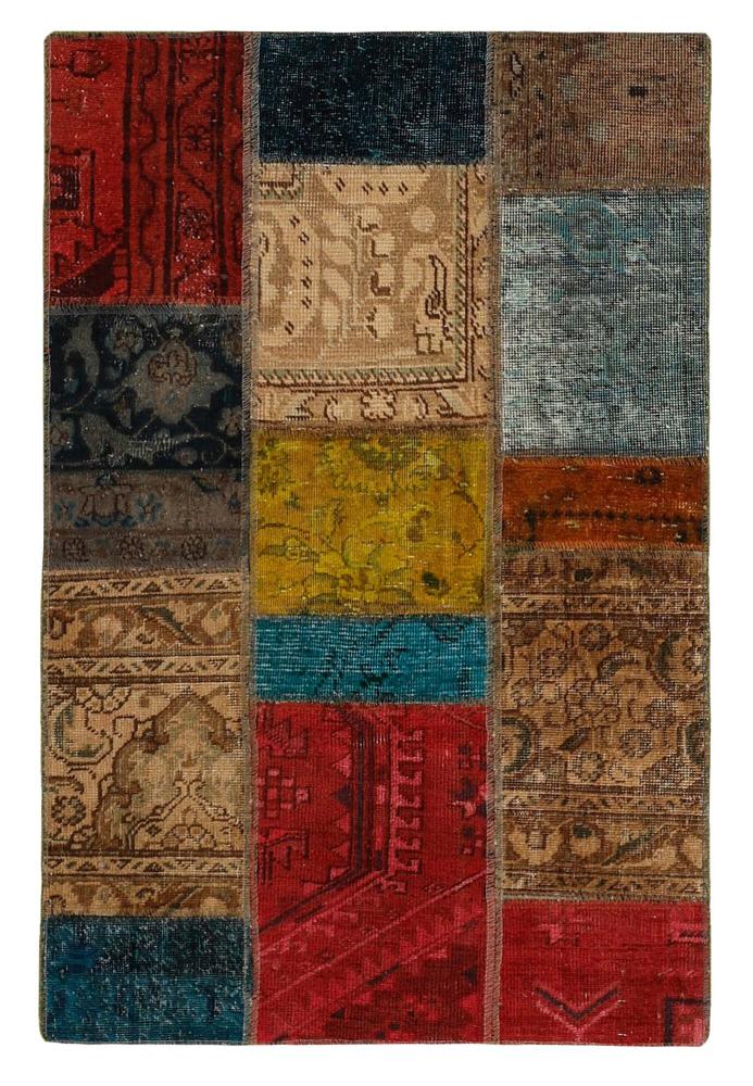 Tapete persa Patchwork 122x82 122x82, Tapete persa Atado à mão