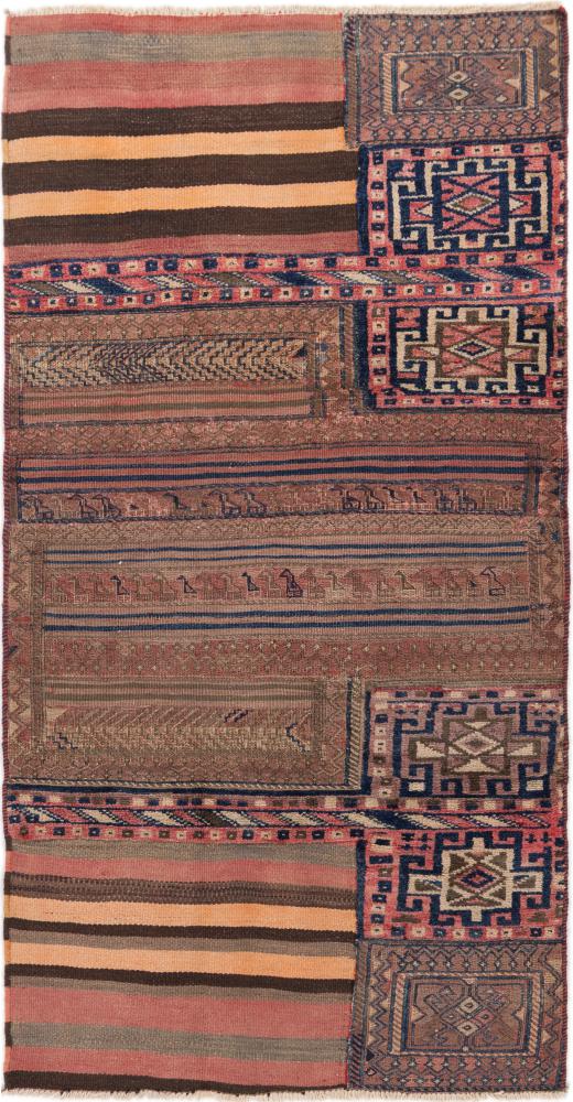 Persian Rug Kilim Fars Mafresh Old 176x90 176x90, Persian Rug Woven by hand