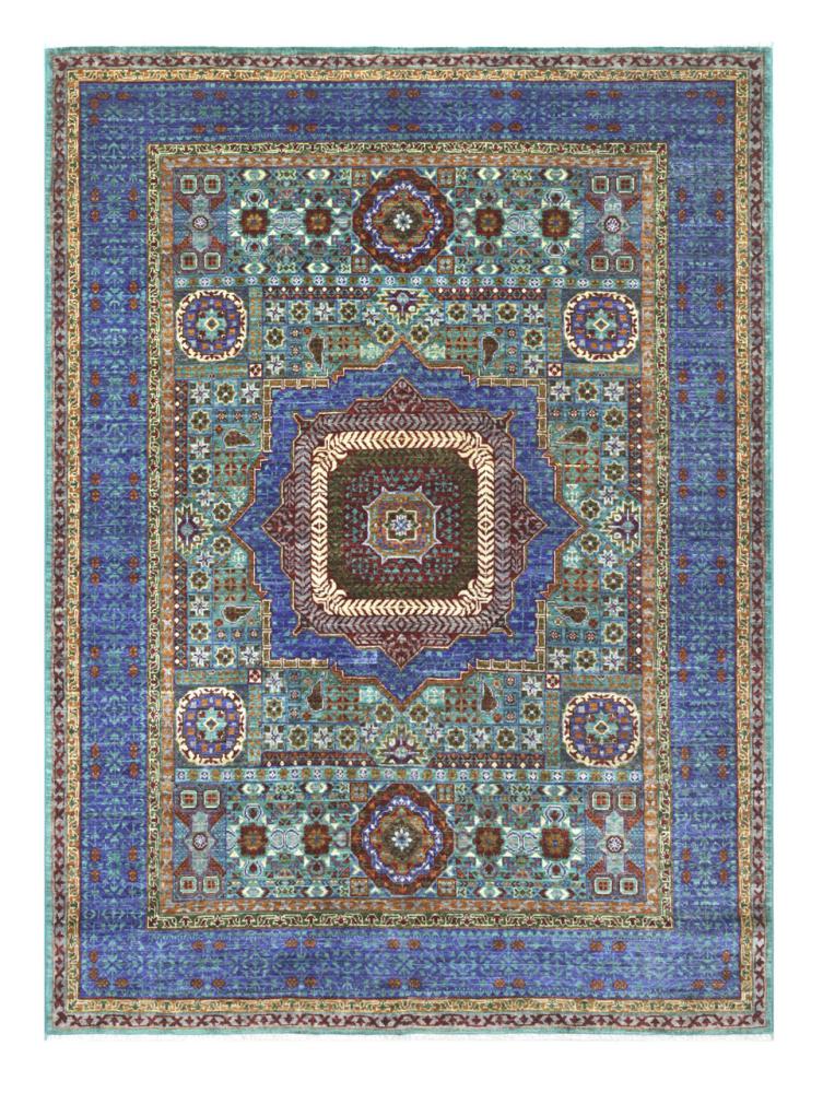 Afghansk tæppe Mamluk 208x156 208x156, Persisk tæppe Knyttet i hånden