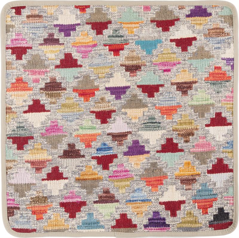 Afghan rug Kilim Afghan Cushion Cover 50x50 50x50, Persian Rug Knotted by hand