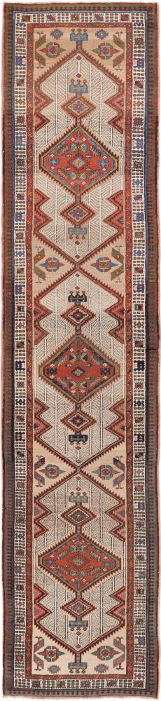 Perserteppich Heriz Alt 14'6"x3'3" 14'6"x3'3", Perserteppich Handgeknüpft