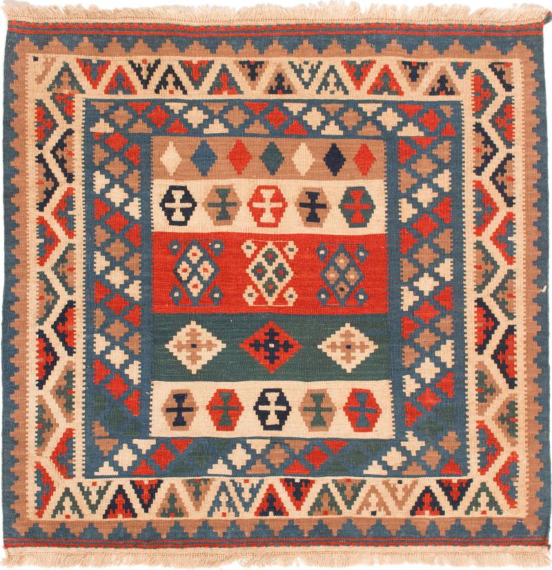 Tapete persa Kilim Fars 101x99 101x99, Tapete persa Tecido à mão