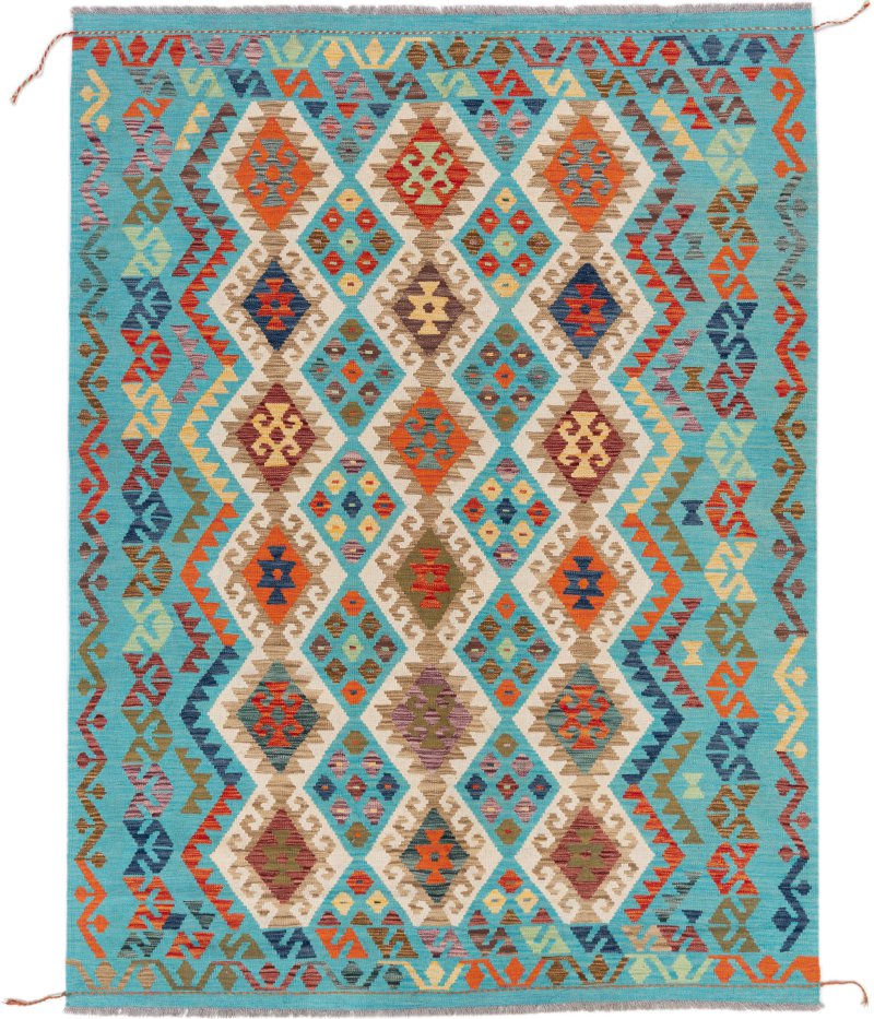 Afghansk tæppe Kelim Afghan 243x185 243x185, Persisk tæppe Håndvævet