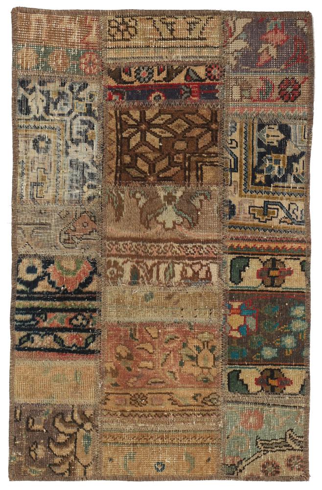 Perzisch tapijt Patchwork 94x60 94x60, Perzisch tapijt Handgeknoopte