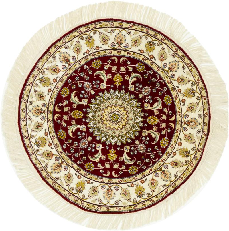 Chinese rug China Silk 91x91 91x91, Persian Rug Knotted by hand