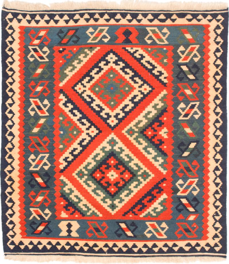 Tapete persa Kilim Fars 112x103 112x103, Tapete persa Tecido à mão