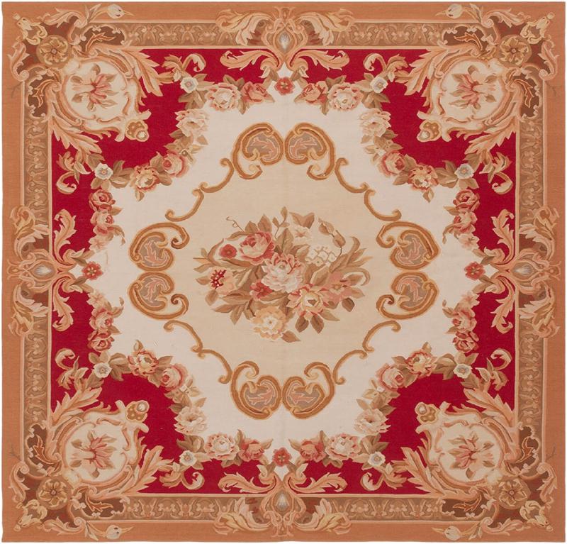 Tapis chinois Kilim Aubusson 204x199 204x199, Tapis persan Tissé à la main