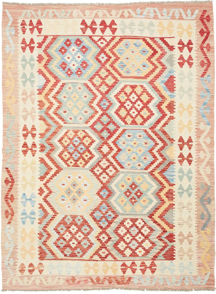 Tapis afghan Kilim Afghan 211x157 211x157, Tapis persan Tissé à la main