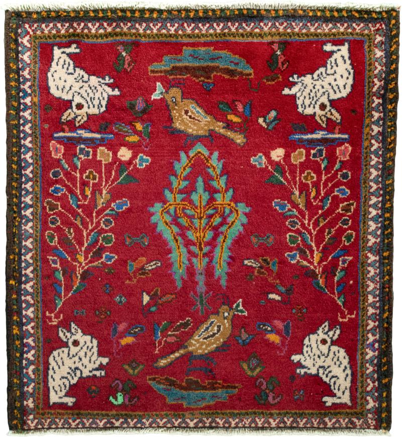 Persian Rug Shiraz 74x66 74x66, Persian Rug Knotted by hand