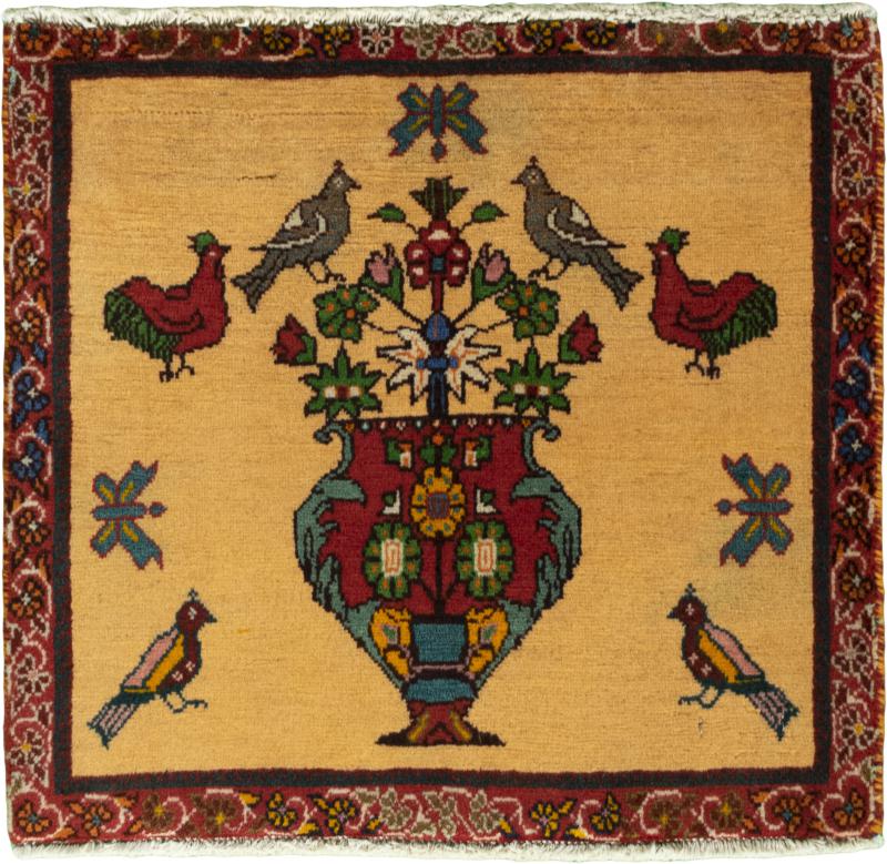 Persian Rug Shiraz 54x56 54x56, Persian Rug Knotted by hand