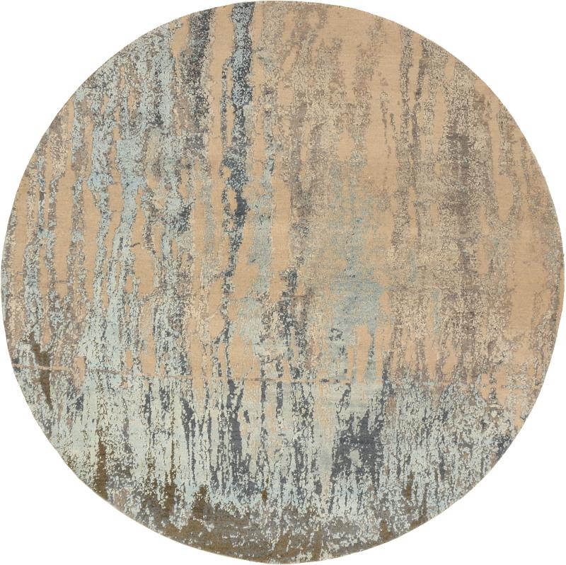 Intialainen matto Sadraa 183x183 183x183, Persialainen matto Käsinsolmittu