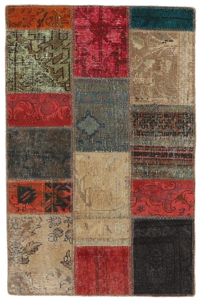 Alfombra persa Patchwork 126x80 126x80, Alfombra persa Anudado a mano