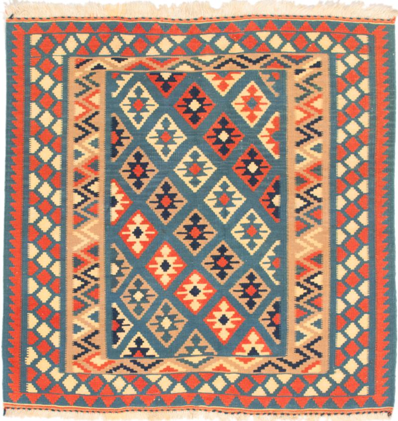 Tapete persa Kilim Fars 105x106 105x106, Tapete persa Tecido à mão