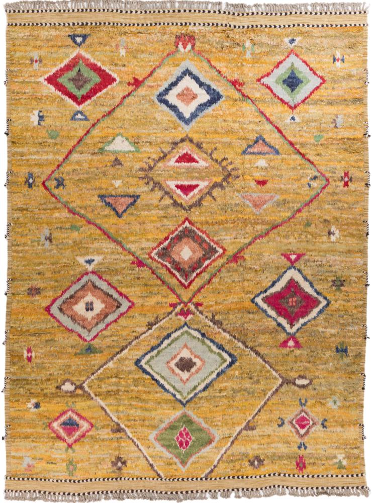 Afghanischer Teppich Berber Ghashghai 13'5"x10'3" 13'5"x10'3", Perserteppich Handgeknüpft
