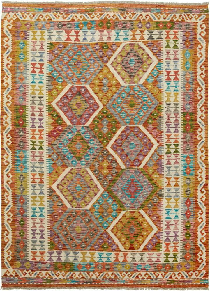 Tapete afegão Kilim Afegão 200x149 200x149, Tapete persa Tecido à mão