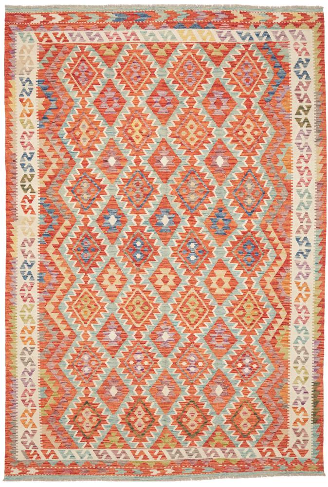 Tapis afghan Kelim Afghan 286x196 286x196, Tapis persan Tissé à la main