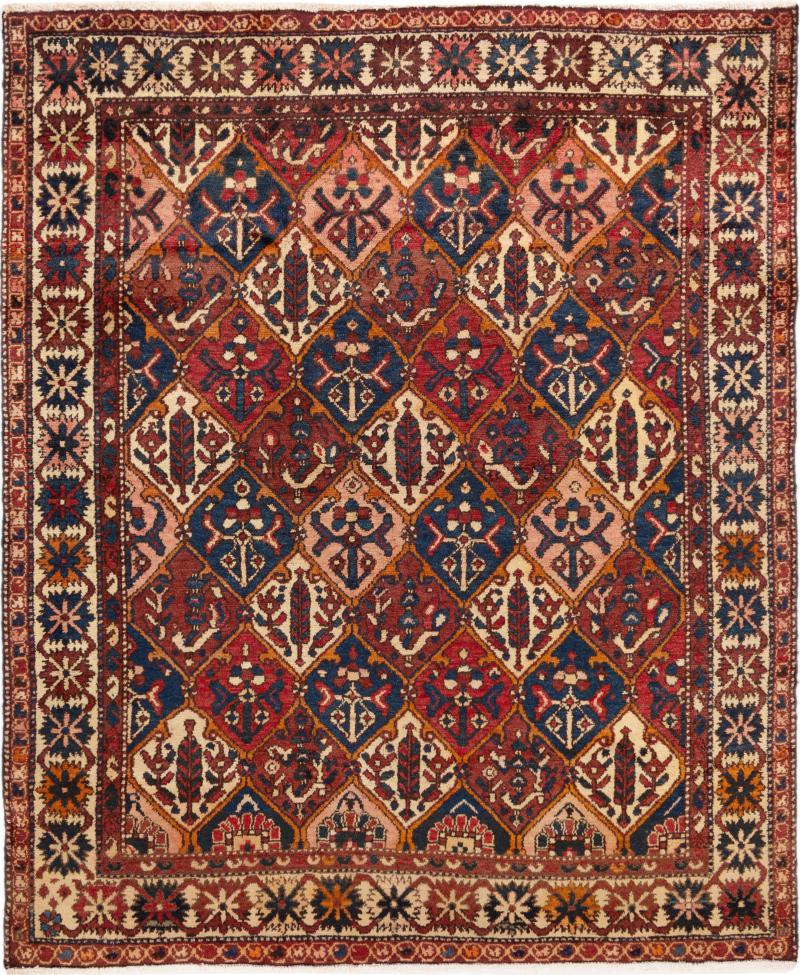 Tappeto persiano Bakhtiar 200x165 200x165, Tappeto persiano Annodato a mano