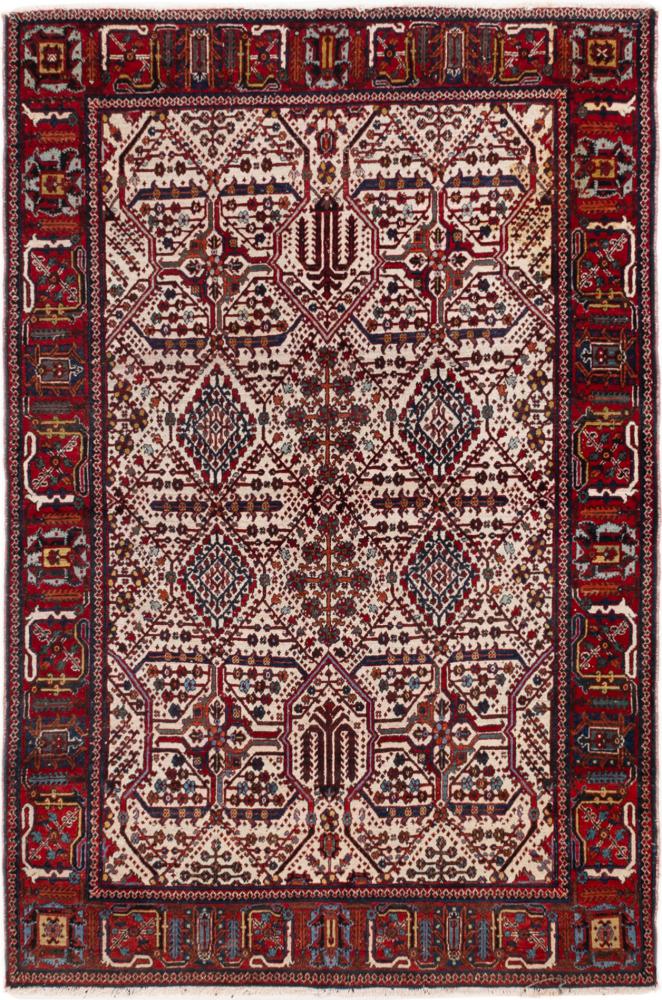 Tapis persan Meymeh Ancien 210x136 210x136, Tapis persan Noué à la main