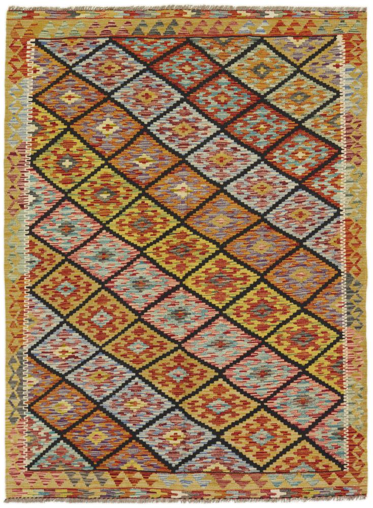 Tapete afegão Kilim Afegão 198x150 198x150, Tapete persa Tecido à mão