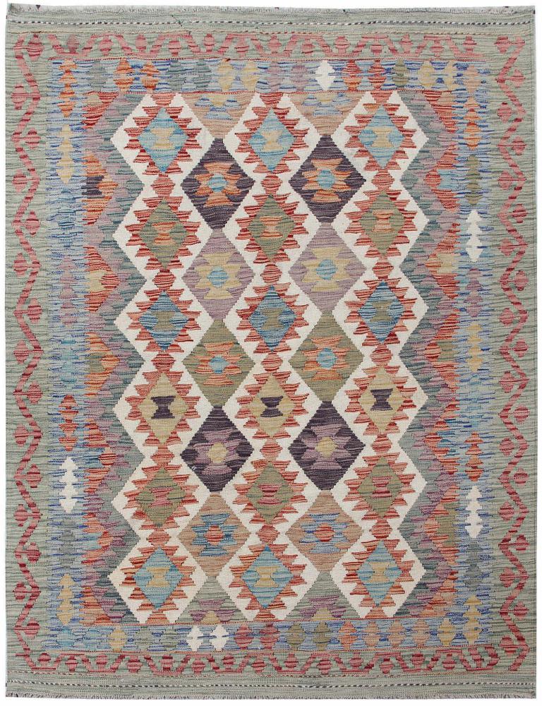 Tapete afegão Kilim Afegão 202x155 202x155, Tapete persa Tecido à mão