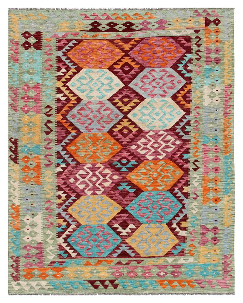 Afghan rug Kilim Afghan 7'11"x5'9" 7'11"x5'9", Persian Rug Woven by hand