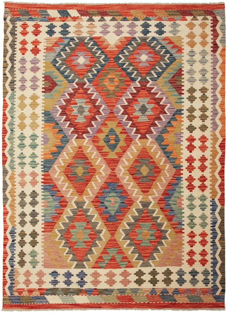 Tapete afegão Kilim Afegão 205x153 205x153, Tapete persa Tecido à mão