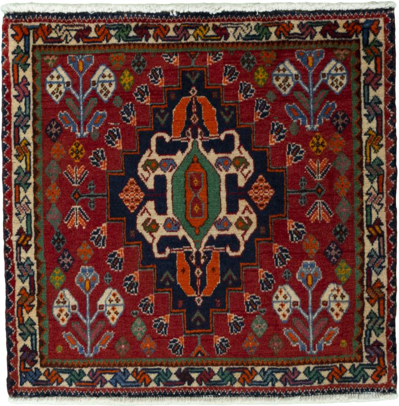 Perzisch tapijt Shiraz 59x64 59x64, Perzisch tapijt Handgeknoopte