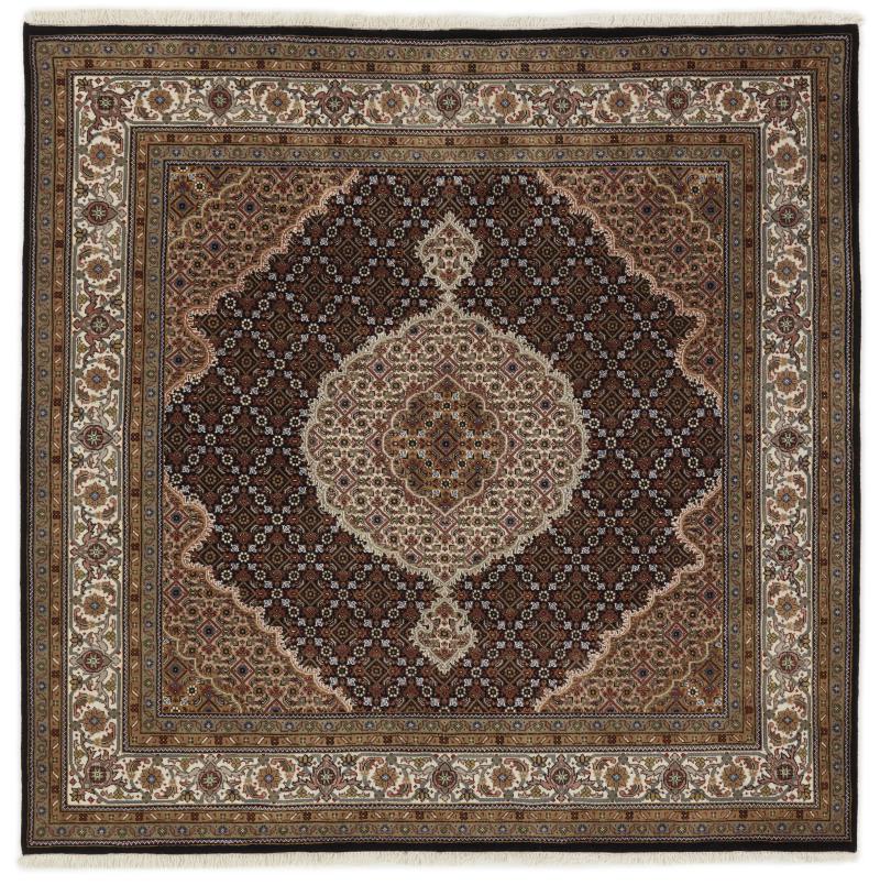 Indo rug Indo Tabriz 202x204 202x204, Persian Rug Knotted by hand