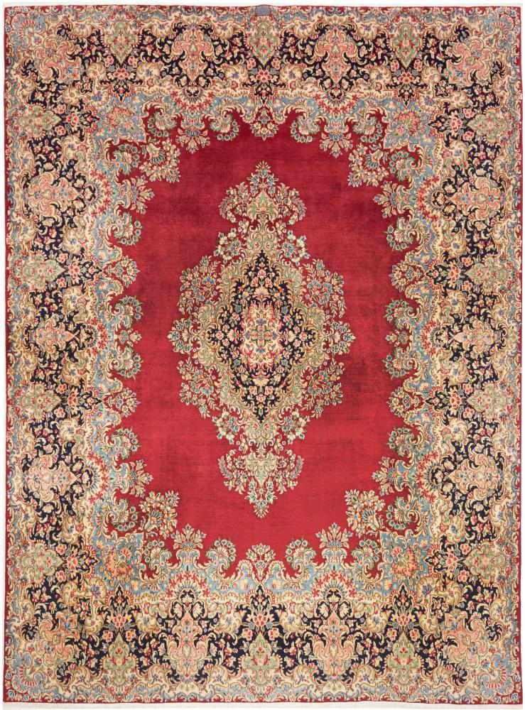 Tapis persan Kerman 345x254 345x254, Tapis persan Noué à la main