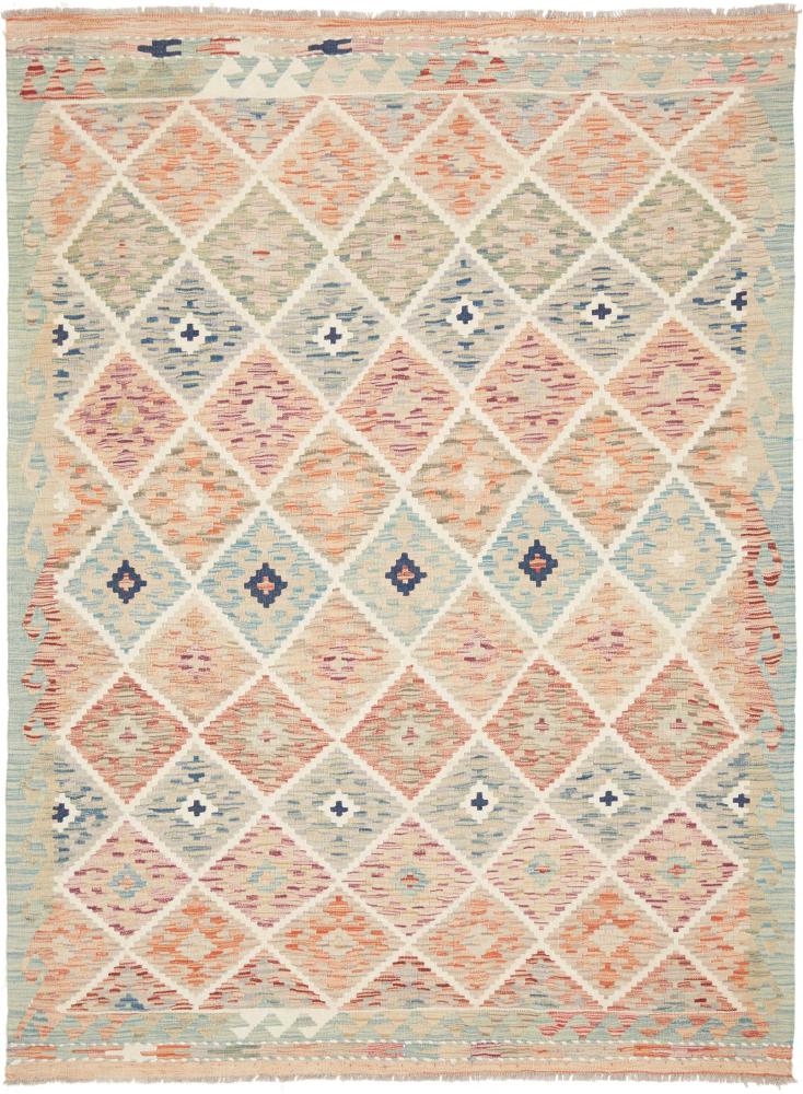 アフガンカーペット キリム アフガン 208x152 208x152,  ペルシャ絨毯 手織り