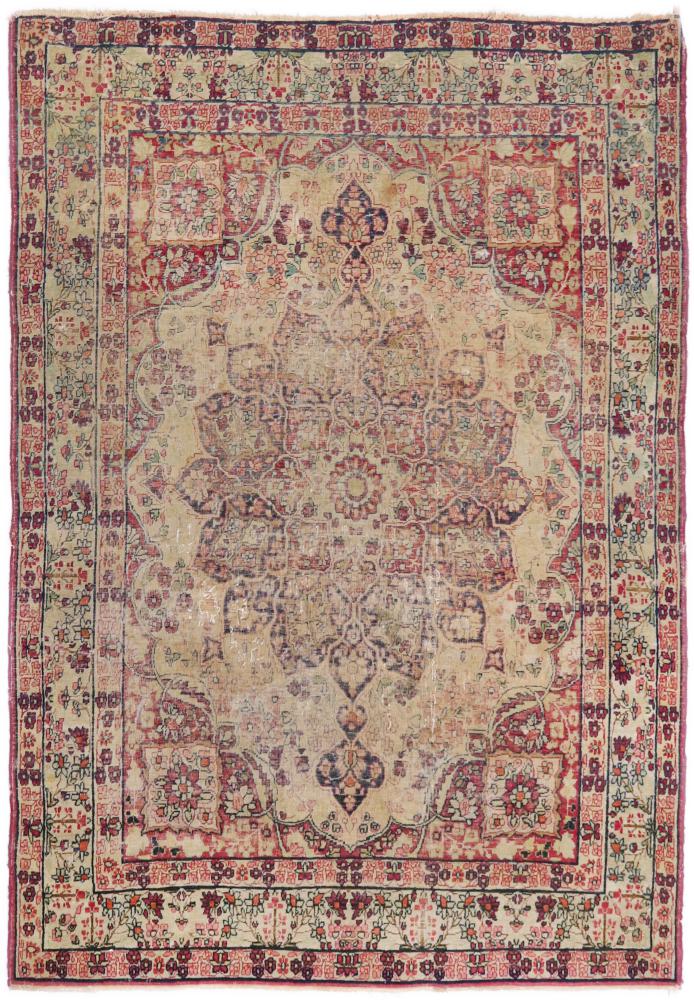 Alfombra persa Kerman Lavar Antiguo Patina 186x133 186x133, Alfombra persa Anudado a mano