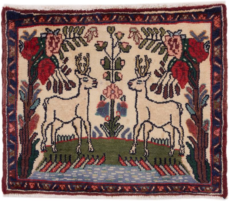 Tapis persan Hamadan 63x75 63x75, Tapis persan Noué à la main