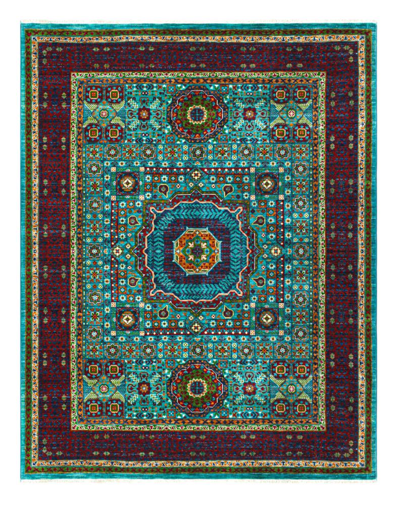Afghan rug Mamluk 198x157 198x157, Persian Rug Knotted by hand